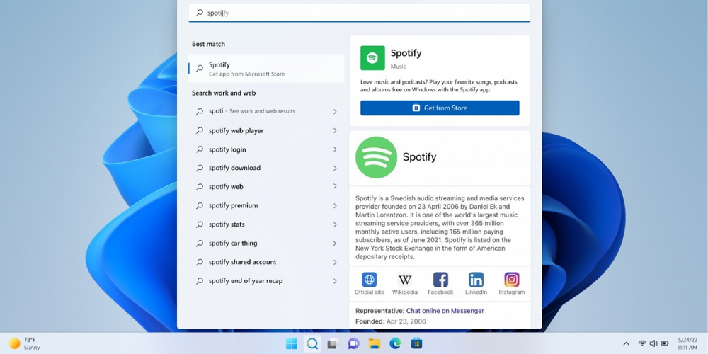 Microsoft Store Apps erscheinen in Suche von Windows 11