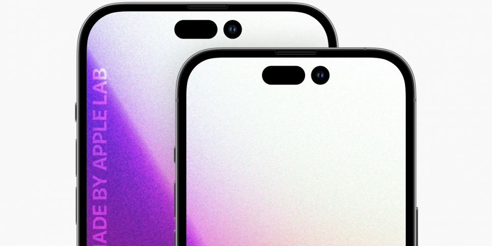 Ein Renderbild des iPhone 14 Pro.
