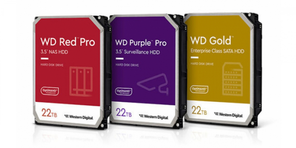 Große Festplatten: 22 Terabyte neu bei Western Digitals Gold, Red Pro und Purple Pro (1)