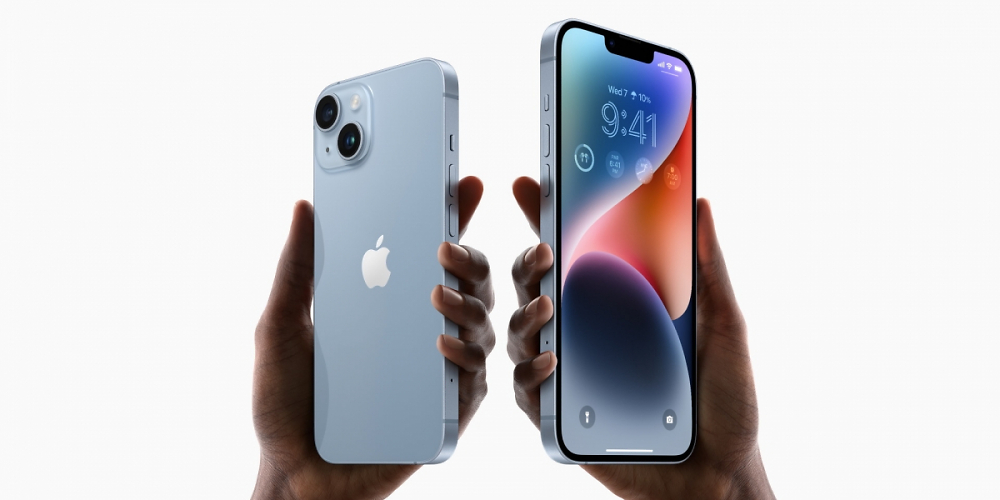 Apple iPhone 14 mit Notch.