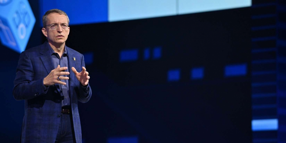 Intel CEO Pat Gelsinger auf der Keynote Intel Vision