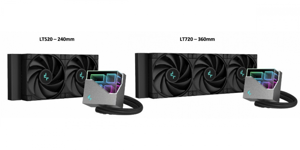 AiO-Wasserkühlung für CPUs: Premium-Reihe LT von Deepcool verfügbar