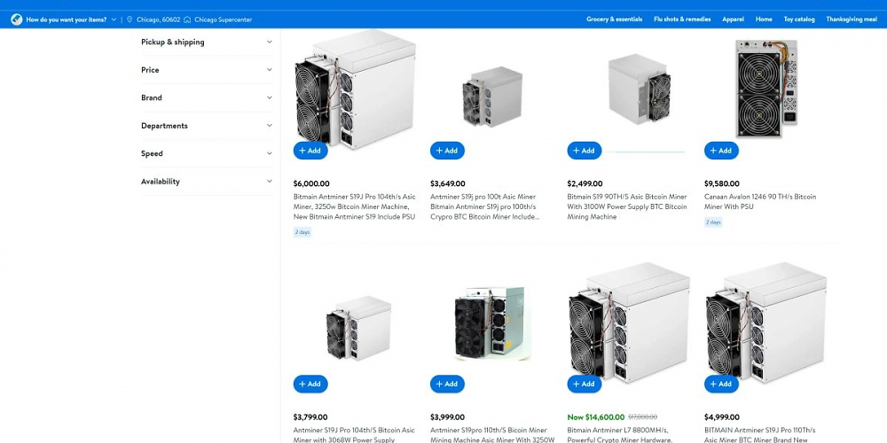 Kryptowährung schürfen mit Walmart: Drittanbieter verkaufen Mining Machines immer günstiger (1)