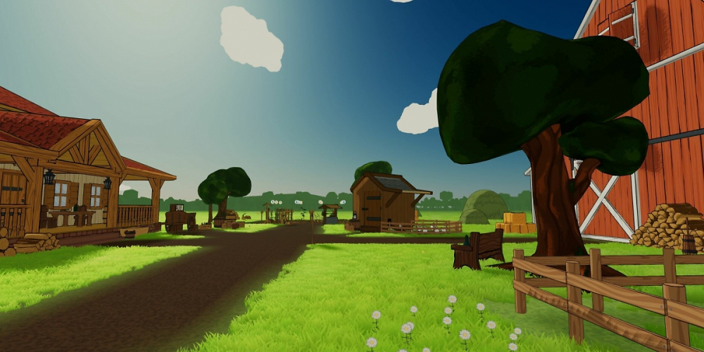 VR-Farming-Sim Across The Valley mit ungewöhnlichem Grafikstil erscheint 2023 (1)