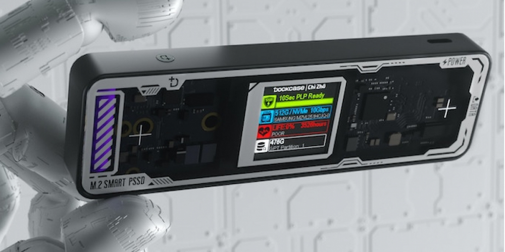 Dockcase Explorer Edition Pro: Externes Gehäuse für M.2-SSDs mit smarten Features auf Kickstarter (2)