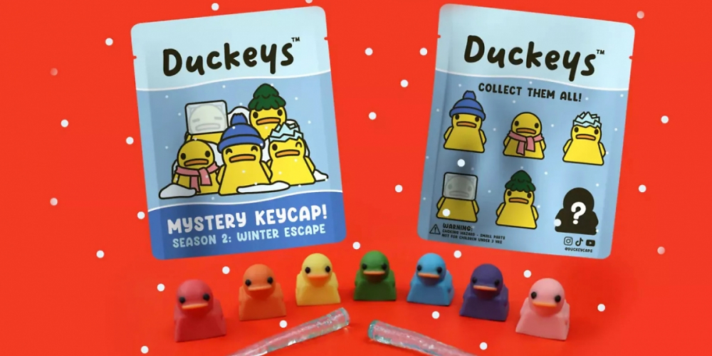 Quakende Entchen: Duckeys ungewöhnliche Tastenkappen für Tastaturen jetzt auch in bunt