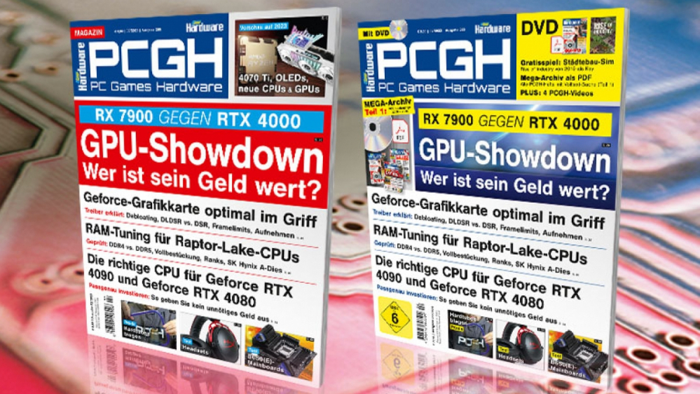 PCGH-Ausgabe 02/2023: RX 7900 vs. RTX 4000, Vorschau auf 2023, die richtige CPU für RTX 4000, Geforce-Treiber erklärt, RAM-Tuning für Raptor Lake, Hardtubes biegen u.v.m. - auf DVD: MEGA-Archiv Teil 1 als PDF und Rise of Industry