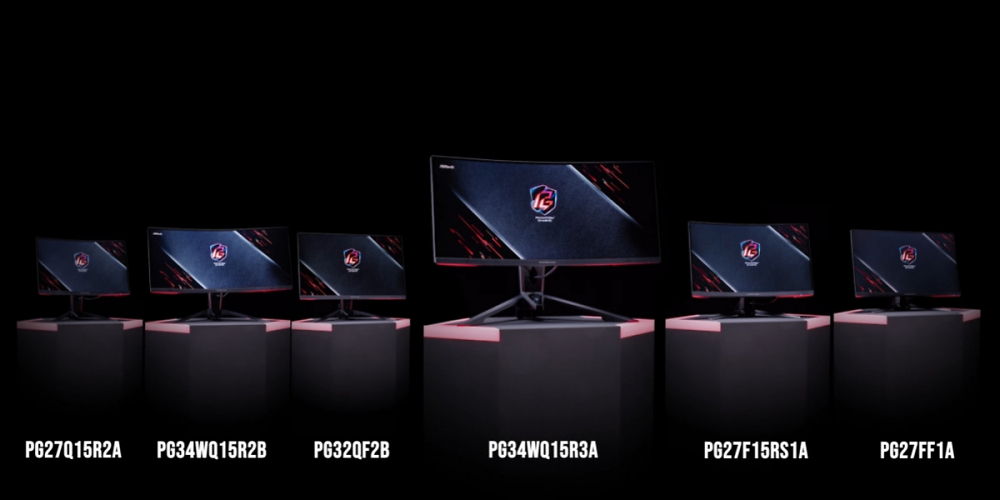 Phantom Gaming: Asrock steigt mit sechs Modellen in den Monitor-Markt ein