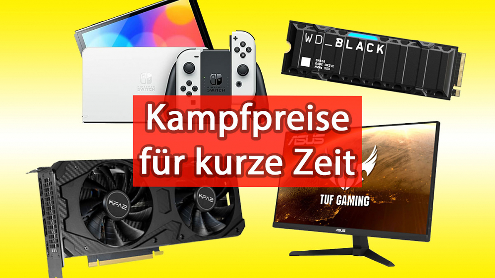 Kampfpreise: Nintendo Switch (OLED), WD Black SN850 PS5 SSD, Geforce RTX 3060 & Co. für kurze Zeit konkurrenzlos günstig