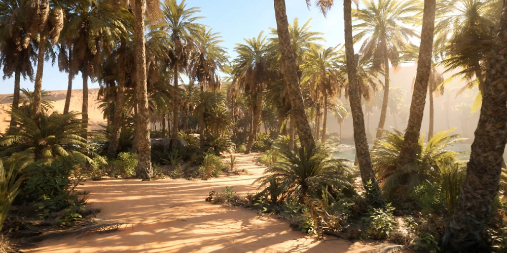 Desert Landscape Demo in Unreal Engine 5: Oase der Oppulenz
