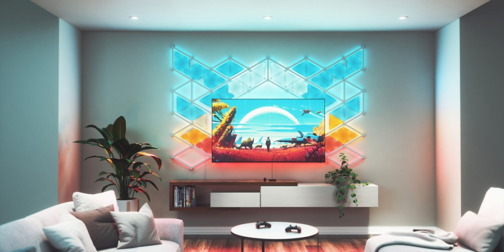 Mit dem 4D TV Starter Kit will Smart-Home-Unternehmen Nanoleaf für die passende Beleuchtung im Heimkino sorgen. (1)