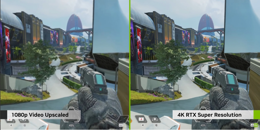 Mit RTX Video Super Resolution sollen künftig im Chrome oder Edge-Browseer abgespielte Videos hochskaliert werden.