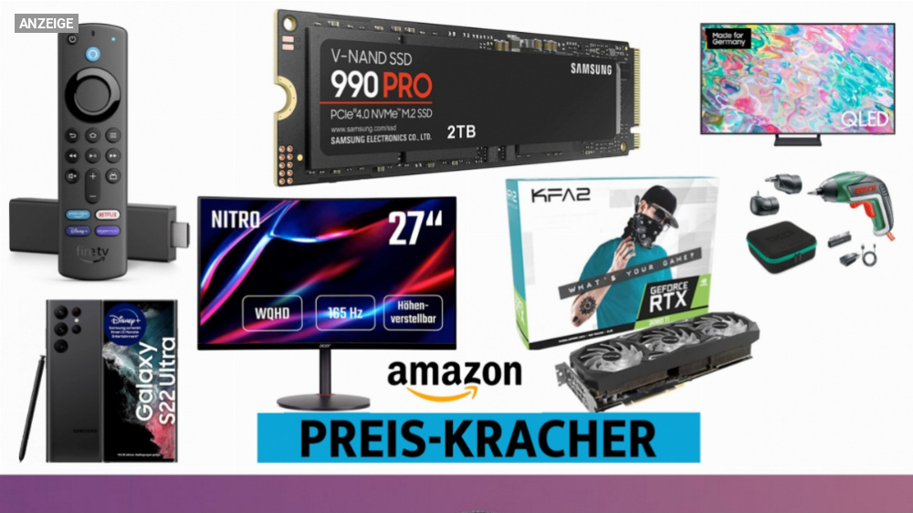 RTX 3060 Ti, SSD, Gaming-Monitor: Amazon drückt Preise kräftig