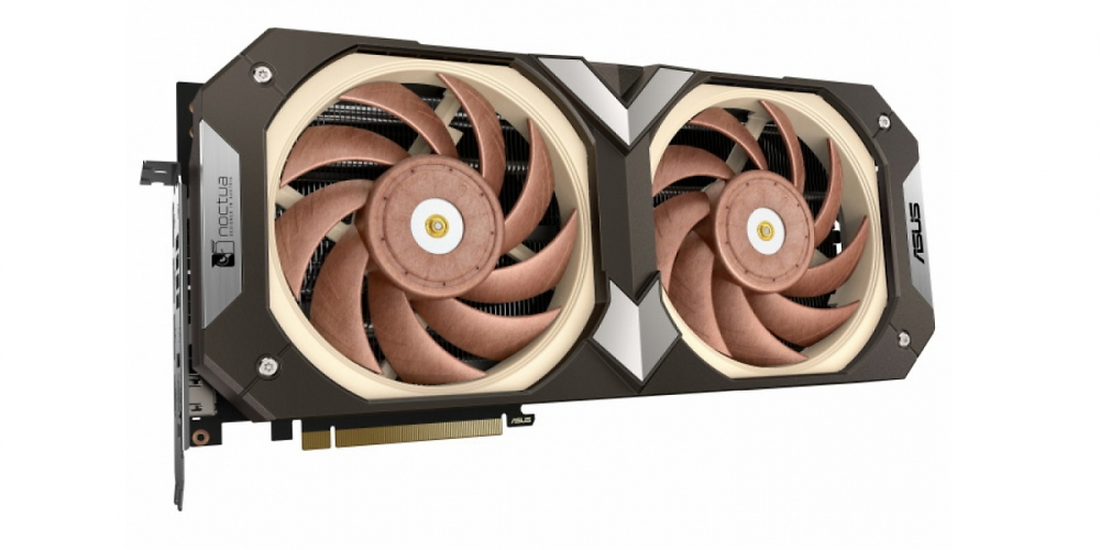 Geforce RTX 4080: Asus präsentiert braune Noctua-Edition mit 4,3 Slots