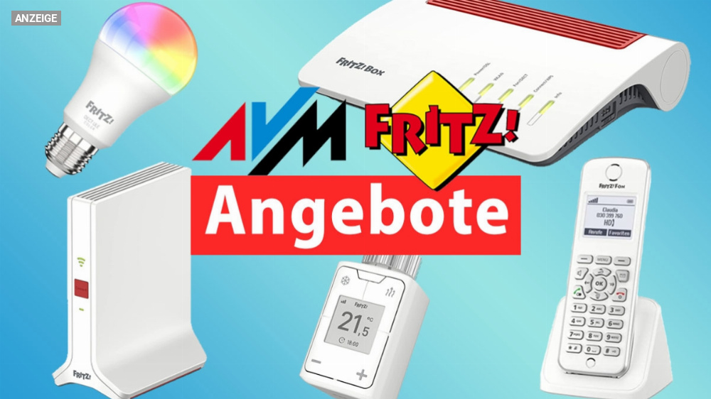 Fritz!Box 7590 (AX), Fritz!Repeater & Co. günstiger: AVM-Deals mit Fritz!DECT, Modem, WLAN-Router und mehr