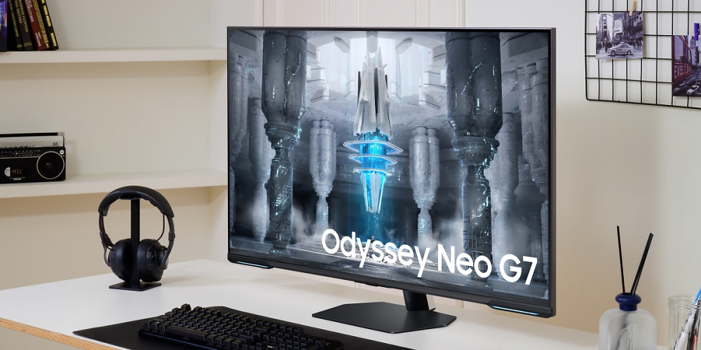 Samsung Odyssey Neo G70C: Flacher UHD-Monitor mit Mini-LEDs (2)