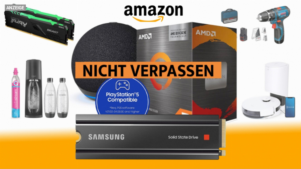 SSD, CPU, Alexa: Diese Top-Spar-Deals bei Amazon nicht verpassen (Update)