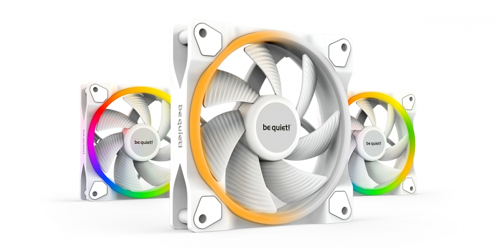 Be Quiet: ARGB-Lüfter Light Wings jetzt auch in Weiß