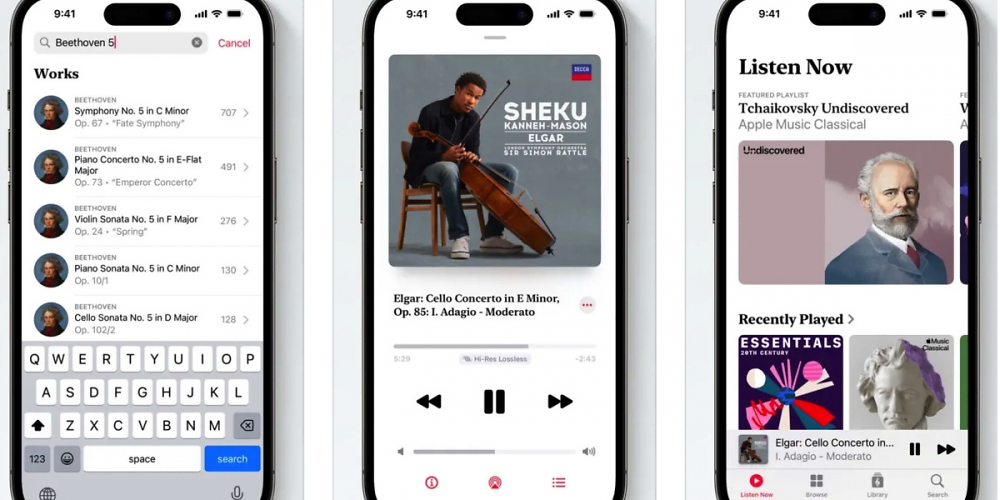 Apple Music Classical Abo ist im Apple Music Monatsabo enthalten