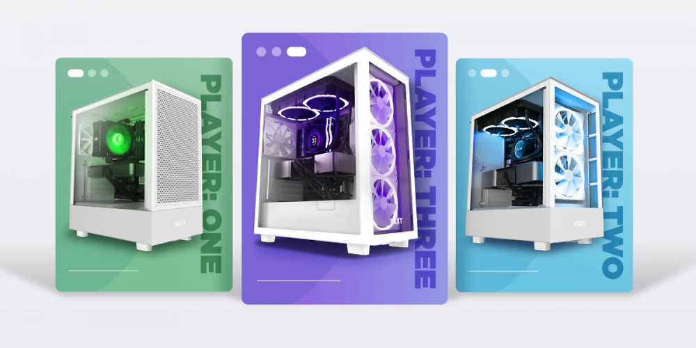 Mit Player One, Two und Three hat NZXT drei neue Komplett-PCs vorgestellt, die auf unterschiedliche Gaming-Ansprüche ausgelegt sind.