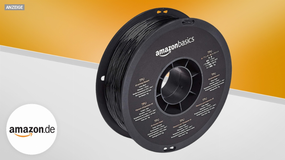 3D-Drucker-Filament aus TPU-Kunststoff: 40-%-Gutschein für die Nummer 1 bei Amazon