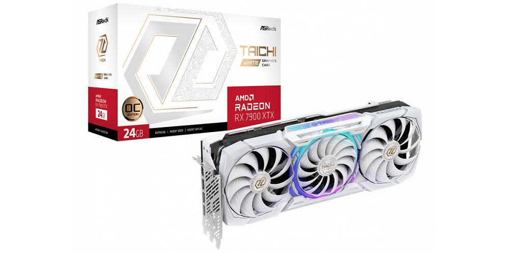 Mit der Radeon RX 7900 XTX stellt Asrock aus Taiwan seine erste Custom-Grafikkarte in Weiß vor, die es im boost auf 2.680 MHz schaffen können soll.