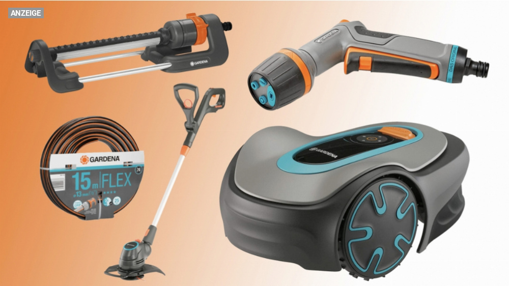 Amazon verspritzt Gardena bis 48 % günstiger: Rasensprenger, Trimmer, Mähroboter zu Aktionspreisen