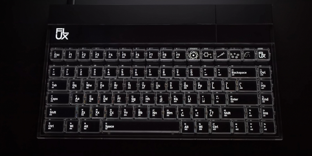 Flux Keyboard: Kickstarter-Tastatur kombiniert 1080p-Display mit magnetischen Switches