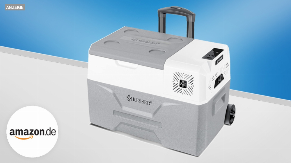 Immer kühle Getränke & Speisen: Kompressor-Kühlbox von Kesser jetzt zum megacoolen Preis