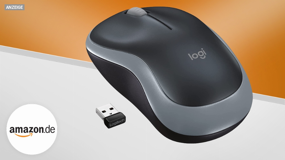 Logitech-Maus M185 reduziert: 10 Euro, kabellos und mit USB-Empfänger