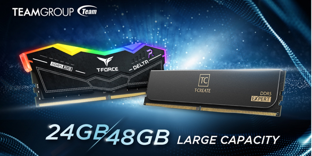 DDR5-RAM: Teamgroup kündigt schnellen Arbeitsspeicher mit 24 und 48 GB an