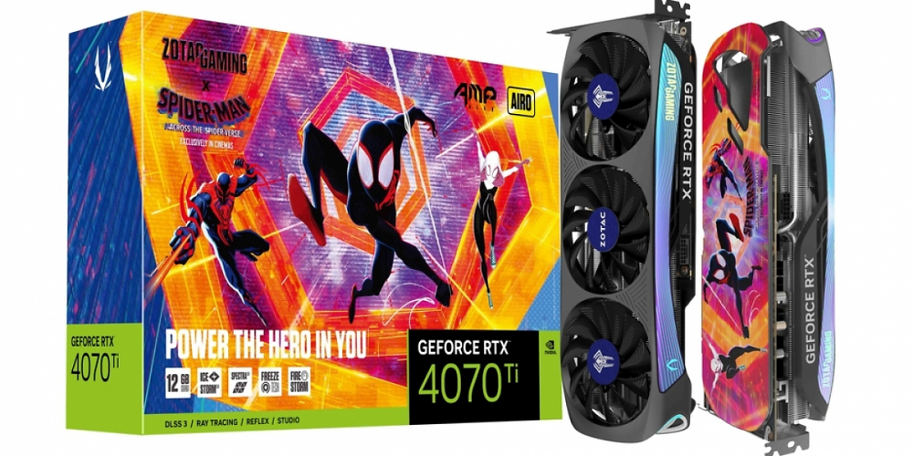 Zotac Geforce RTX 4070 AMP Airo Spider-Man Edition