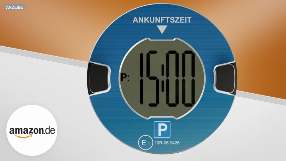 Nie mehr Parken ohne gültige Parkscheibe: Elektronische Parkscheibe stellt sich automatisch ein - hier mit Rabatt