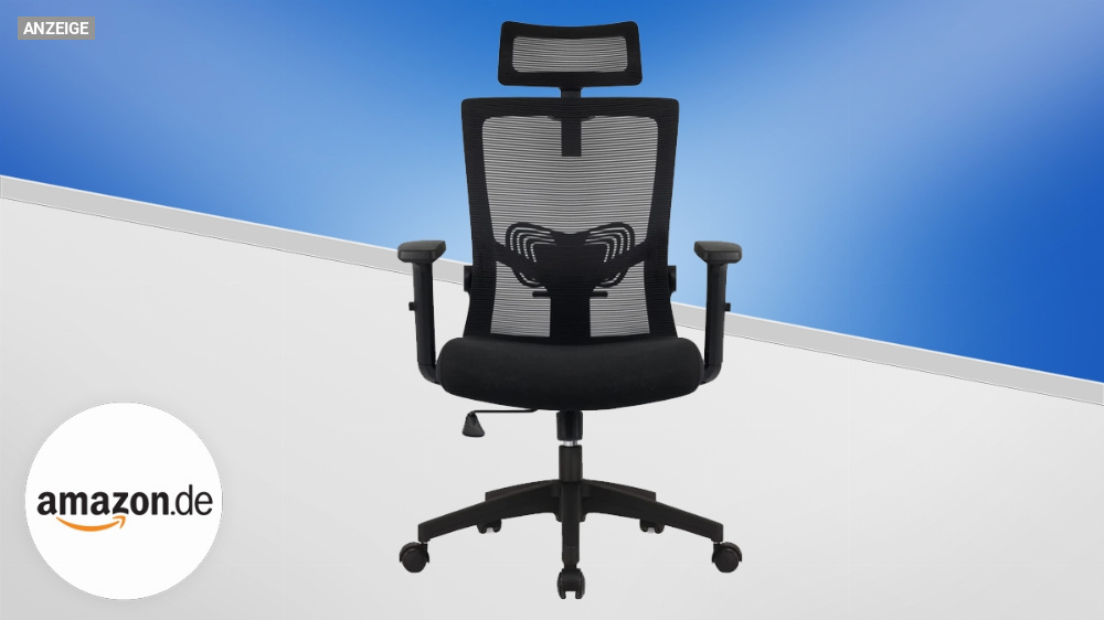 Unter 110 Euro: Ergonomischer Bürostuhl von Daccormax wird zum Preisbrecher - Coupon macht's möglich