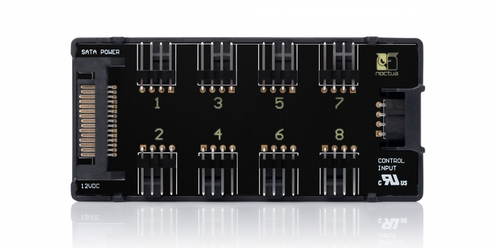 Noctua verspricht mit seinem neuen Lüfter-Hub NA-FH1 ein "zuverlässiges Qualitäts-Produkt für die Stromversorgung und Regelung von acht Lüftern".