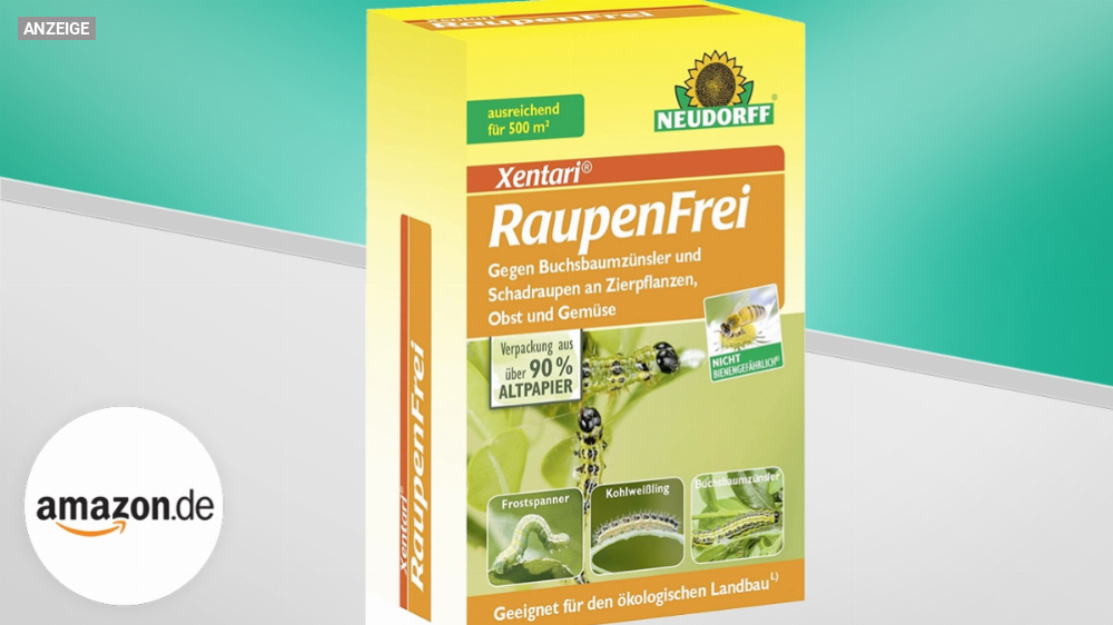 Keine schädlichen Raupen mehr: Mit dem Amazon-Bestseller bleibt der Garten raupenfrei - aktuell mit 28 % Rabatt