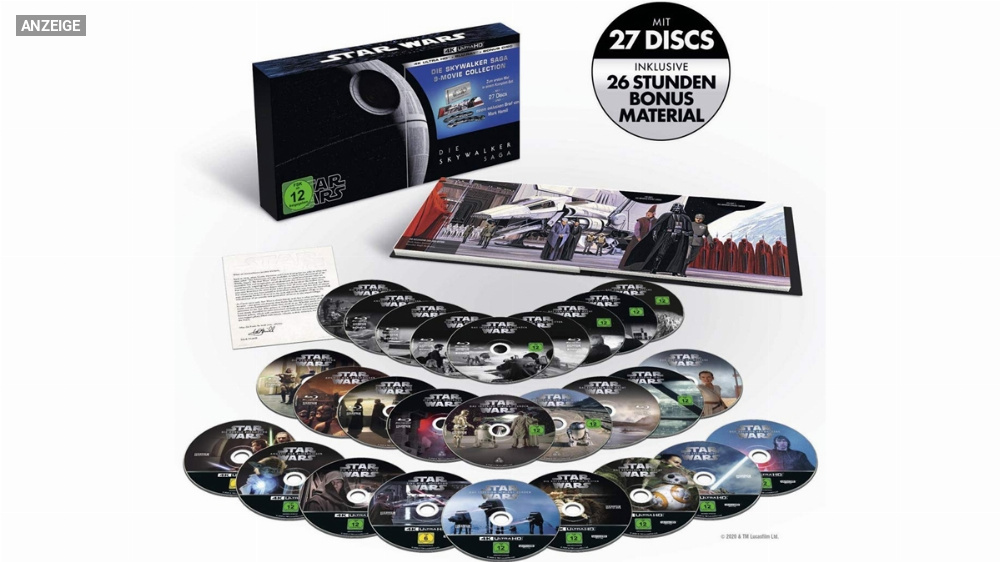 Galaktischer Rabatt: Star Wars Die Skywalker Saga 4K UHD Blu-ray reduziert - Episode 1-9 zum Bestpreis