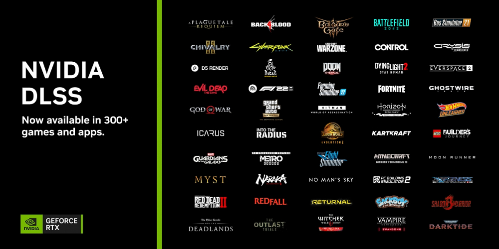Nvidia DLSS ist jetzt in mehr als 300 Spielen und Anwendungen verfügbar