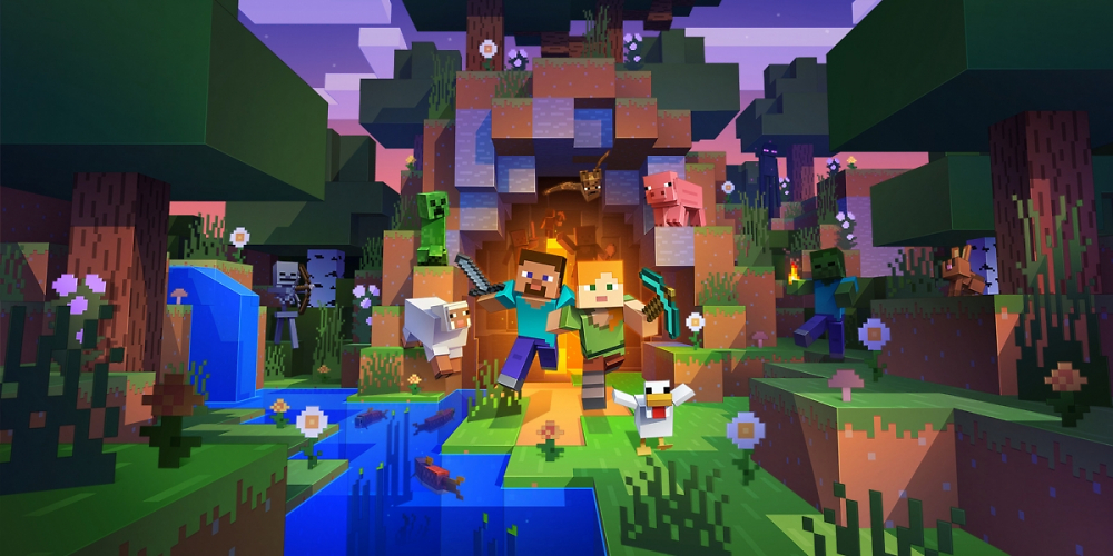 Die Spielwelt von Minecraft.