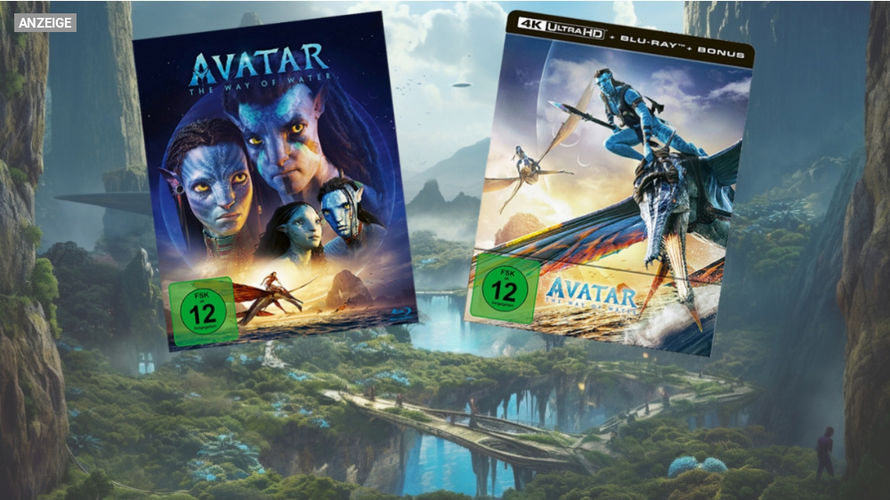 Avatar 2 auf Blu-ray und DVD: The Way of Water mit Preisgarantie vorbestellen - auch in 4K UHD und 3D