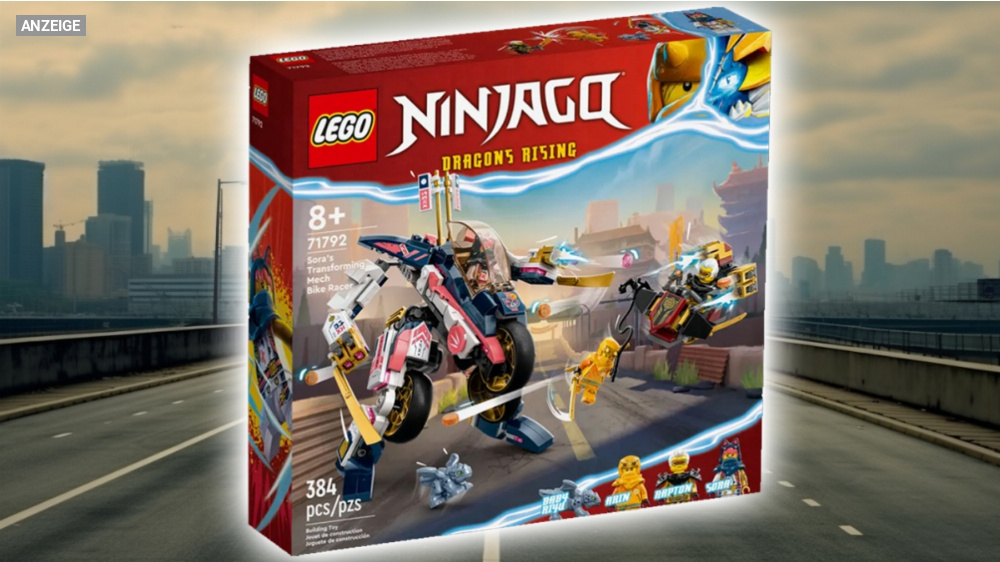 Transformers lassen grüßen: Lego Ninjago Soras Mech-Bike kurze Zeit im Angebot (Set 71792)