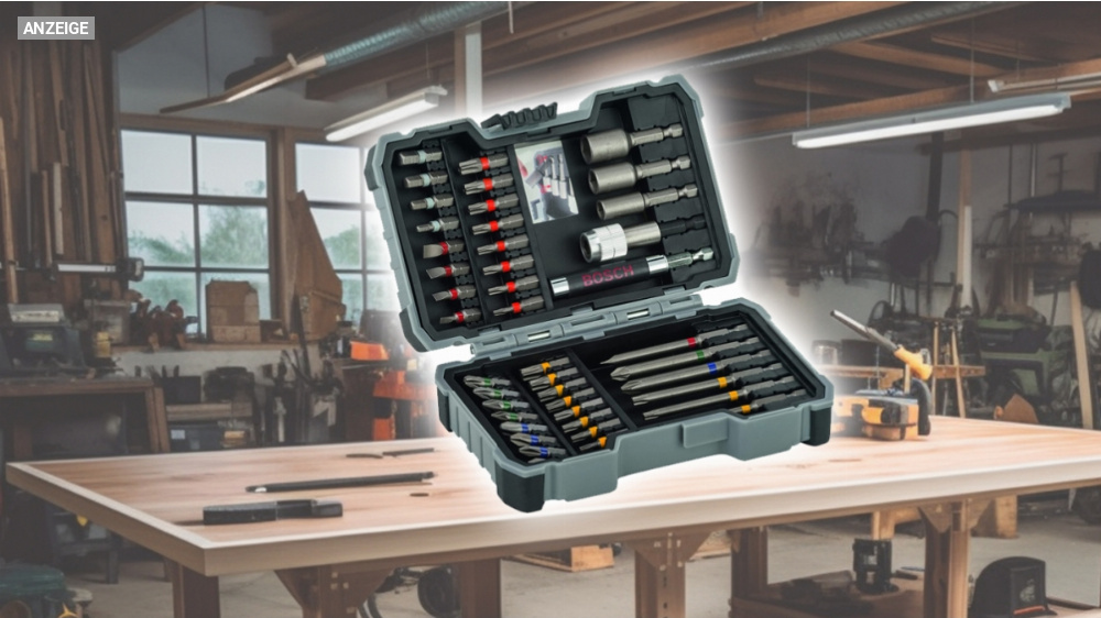 Bosch Professional reduziert: 43-teiliges Set mit Schrauberbits + Steckschlüssel im Angebot