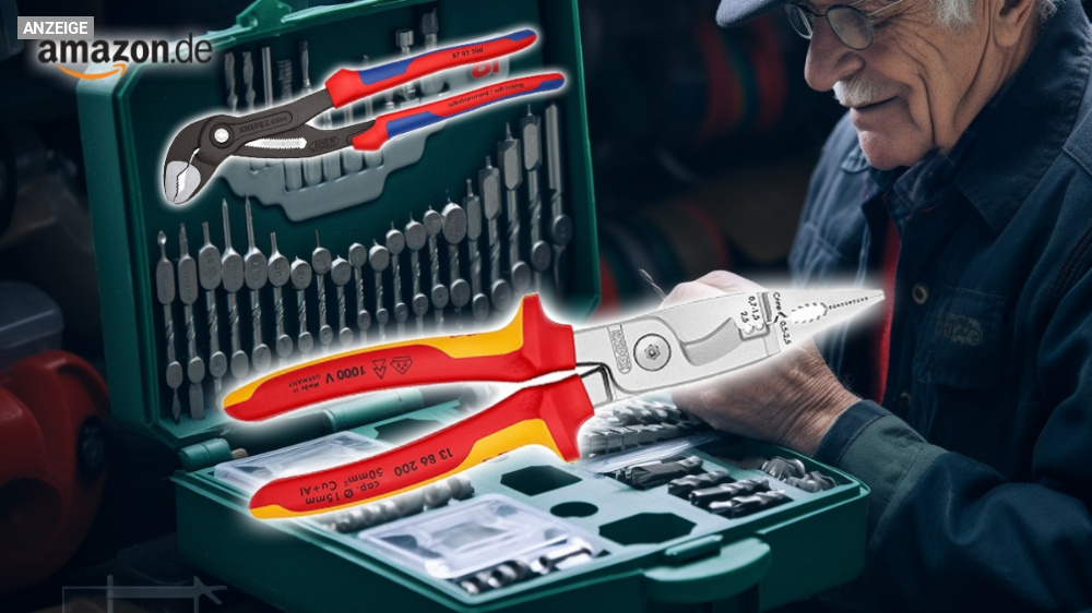 Bestpreis: Knipex Elektro-Installationszange, die Crimpzange uvm. ist, im Preisverfall