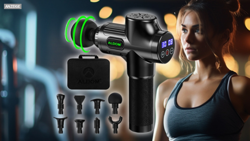 Bestseller Nummer 1 im Preis fast halbiert: Massagepistole für unter 50 Euro aber nur für kurze Zeit!