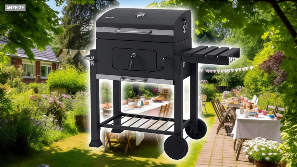 Tepro Holzkohlegrill um 39 % reduziert: Beliebter Grillwagen Toronto Click im Angebot bei Amazon