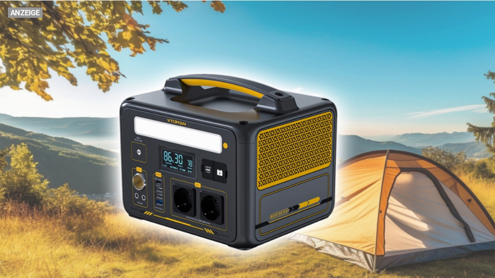 130 Euro Rabatt auf tragbare Powerstation: Vtoman Jump 600X für kurze Zeit im Angebot