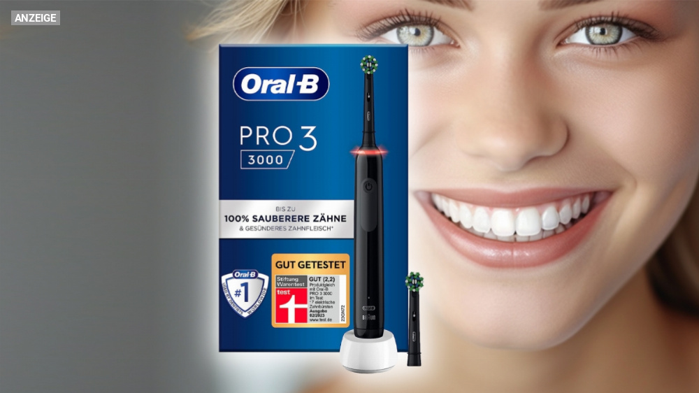Stürmt die Verkaufscharts: Bestseller Oral-B Pro 3 für kurze Zeit zum halben Preis