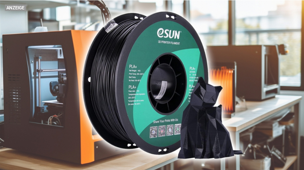Nur noch kurz: Gutschein für 20 % Rabatt auf Esun PLA+ Filament - meistverkauftes Filament für 3D-Druck