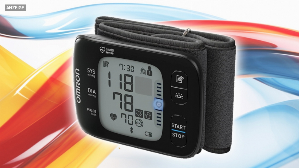 Blutdruckmessgerät für Handgelenk zum besten Preis kaufen: Omron RS7 Intelli IT im Angebot (Testsieger Stiftung Warentest)