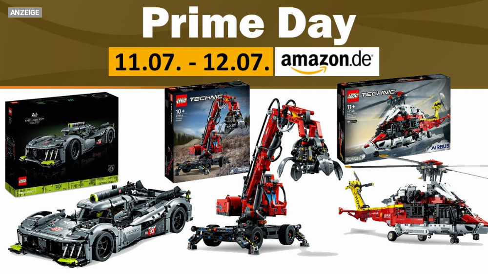 Bis zu 46 % reduziert: Lego Technic im Angebot (Bagger, Ford GT, Airbus & Co.) | Amazon Prime Day